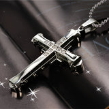 Fashion Simple Cross Pendant Necklace For Men And Women