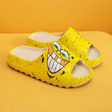 themeisles - Yellow White Casual Simplicity Printing Opend Comfortable Shoes
