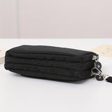 Women's Three-layer Zipper Coin Purse, Wristlet Mobile Phone Wallet, Versatile Clutch Bag