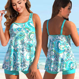 Women's Swimwear Tankini Sets Swimwear Women Monokini Swimsuits Bathing Suit Bikinis Beachwear Print Sexy Tank Two Piece Plus Size 5XL Fit 230414