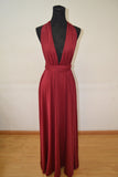 themeisles New Spandex Wine Red Multi Way Bridesmaid Dress, Women Summer Dress,Convertible Dresses