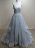 themeisles Grey Wedding Dresses, Charming Grey Prom Dresses, Party Gowns, Grey Formal Dresses