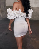 Summer Dress Women New Arrivals Ruffle Off The Shoulder Bodycon Dress House of Cb Black Evening Party Dress