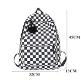 BACK TO SCHOOL  Fashion Girls Plaid Backpack Waterproof Leisure Shoulder Bag Women Laptop Mochila Bookbag Travel Rucksack for Female