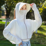 themeisles Women Sunscreen Hat Ice Silk Clothing Summer Big Edge Outdoor Shirt Short Coat Uv Protection Boy Hat Sun?hat New