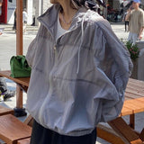 themeisles Basic Jackets Women Summer Sun-proof Loose Solid Simple Ulzzang Vintage Fashion Soft Ladies Chic New Daily Clothing Leisure Fit