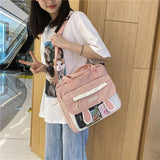 themeisles  Japanese Style Big Nylon Bag Women Cute Bunny Ears Crossbody Bag Women Handbags School Student Book Bag Satchels Shoulder Bag