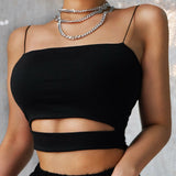 themeisles New Fashion Hot Sexy Women Summer Sexy Casual Sleeveless Cut-Out Short Tee Shirt Crop Top Vest Strap Tank Top Blouse