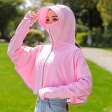 themeisles Women Sunscreen Hat Ice Silk Clothing Summer Big Edge Outdoor Shirt Short Coat Uv Protection Boy Hat Sun?hat New