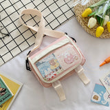 themeisles  Japanese Style Small Bag Women Transparent Pockets New Summer Fashion Nylon Bag Crossbody Bags Women Shoulder Bag Bolsa Feminina