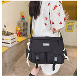 themeisles  Japanese Harajuku Crossbody Bag For Women New Casual Nylon Bag Girls Women's Shoulder Bag Multipockets Messenger Bag Women Bolsa