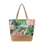 themeisles  themeisles  Fashion Folding Women Big Size Handbag Tote Ladies Casual Flower Printing Canvas Graffiti Shoulder Bag Beach Bolsa Feminina