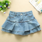 themeisles Ruffle Pleated Skirts Womens Summer Low Waist A Line Y2K Denim Skirt Sexy Mini Short Skirts Women Sex Jeans Woman Skirts