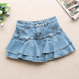 themeisles Ruffle Pleated Skirts Womens Summer Low Waist A Line Y2K Denim Skirt Sexy Mini Short Skirts Women Sex Jeans Woman Skirts