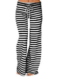 themeisles Print Sleep Bottom Women Cotton Long Pant Home Pajamas Soft Slip Summer Pants Drawstring Big Size Sexy Stripe Casual Big Size