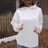 THEMEISLES New autumn and winter  cross-border 2025 popular women's clothing fashion twist pocket zipper hooded top sweater women