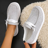 themeisles Spring and Summer New Women's Lightweight Comfortable Canvas Shoes Cloth Cover Breathable Flat Shoes Women's   Hot