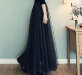 themeisles Beautiful Tulle Long Skirt, Women Tulle Skirts, Fashionable Women Skirts