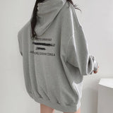 THEMEISLES 2023 Japanese Harajuku fleece hooded sweater women's spring, autumn and winter new oversize thin couple outfit sweet