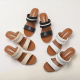 Cross-Border One-Strap Fashionable Elegant New Women's Shoes Comfortable Not Tired Foot Wedge Sandals