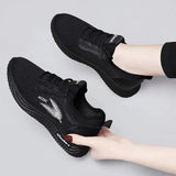 themeisles Spring and Summer New Women's All-Match Mesh Surface Shoes Casual Fashion Sneaker Flying Woven Breathable Comfortable Shoes Wholesale Delivery