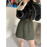 THEMEISLES Gagd Outdoor Mountain Mechanical Style Workwear Skirt Lining Lightweight Slimming A- line American Hot Girl Skirt