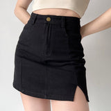 themeisles - New Look Split Denim Skirt