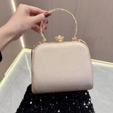 THEMEISLES 2025 New New Popular trade diamond-encrusted clutch bag, women's handbag, celebrity banquet handbag, one shoulder oblique span dinner bag