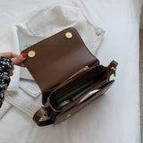 THEMEISLES Bag Women's Messenger Bag  Vintage Saddle Bag All-Match Shoulder Fall Winter Fashion Women's Bag Simple Cross-Border Wholesale