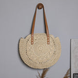 THEMEISLES One Piece Dropshipping Factory Wholesale New Straw Bag Shoulder Bag Women's Bag Woven Bag Beach Vacation Travel Large Capacity