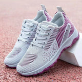 New Spring and Autumn Flying Woven Men's and Women's Couple Sneakers Fashionable All-Match Running Shoes Mesh Breathable Casual Walking Shoes