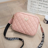 THEMEISLES New Rhombus Women's Bag Tassel Small Square Bag Shoulder Messenger Bag Fashion Bowknot Camera Bag Cross-Border Small Bag Fashion