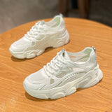 Popular Platform Dad Shoes Female  New Summer Breathable Mesh Surface Shoes Ins Trendy White Casual Women's Sports Shoes