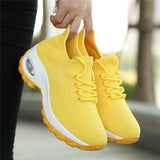 Cross-Border Women's Shoes  New Platform Shake Shoes Women's Sports and Leisure Stylish and Lightweight Flying Woven Surface Elevator Shoes