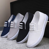 themeisles Factory Supply Slip-on Canvas Shoes Flat All-Match Pure White Cloth Shoes Female Nurse Lazy Shoes Casual Students' Shoes