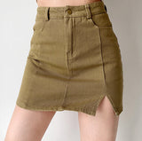 themeisles - New Look Split Denim Skirt