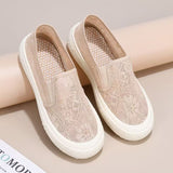 themeisles Summer Mesh Breathable Fisherman Shoes Women's Shoes Classic Style Platform Casual Shoes Slip-on Lofter Women's Mesh Surface Shoes