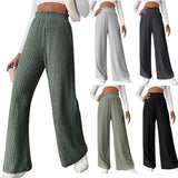 themeisles Autumn and Winter New Cross-Border  Independent Station Temu Best-Selling Leisure Loose Knitted Trousers Foreign Trade Women's Clothing