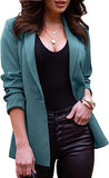 THEMEISLES 2023  Women's Casual Blazer Long Sleeve Oversized Front Flap Business Lapel Button Office Jacket