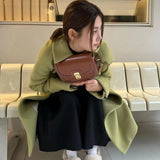 THEMEISLES South Korea JoyG Bag  New Saddle Bag Women's Fashion Retro Cattle Leather Bag Korean Suxi Same Style Women Bag