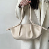 Shoulder bag  new pleated women's bag high-end Korean version fashion cloud bag women's texture commuter messenger bag