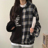 THEMEISLES Korean version splicing sweater women's spring, autumn and winter thin large size design sense fleece clothes oversize2023 new