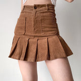 themeisles - Penny Corduroy Pleated Skirt