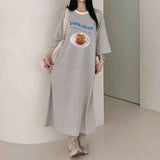 2025 THEMEISLES Manufacturer T-shirt skirt women's popular new summer explosion casual dress pure cotton Korean loose and thin letter short sleeves