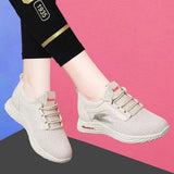 themeisles Spring and Summer New Women's All-Match Mesh Surface Shoes Casual Fashion Sneaker Flying Woven Breathable Comfortable Shoes Wholesale Delivery