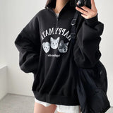 THEMEISLES Manufacturer Zipper Sweater Women's Hot Trade Thickened Large Size Top Korean Version Cute Fleece Thin popular Loose Spring