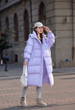 Women's new down jacket long loose trendy women's 90 white duck down new national standard high-end fashion casual coat