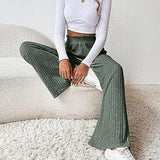 themeisles Autumn and Winter New Cross-Border  Independent Station Temu Best-Selling Leisure Loose Knitted Trousers Foreign Trade Women's Clothing