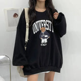 THEMEISLES Sweater women, wholesale Korean cartoon Popular trade cotton Korean version Korean version crew neck clothes loose velvet spring and autumn ins tide brand