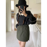 THEMEISLES Gagd Outdoor Mountain Mechanical Style Workwear Skirt Lining Lightweight Slimming A- line American Hot Girl Skirt